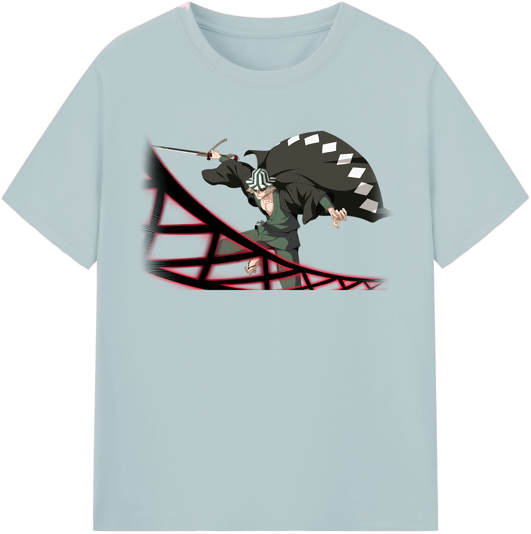 （画像用） "ブリーチ 浦原 喜助（うらはら きすけ） BLEACH Urahara Kisuke " 綿100％半袖Tシャツ（フロントプリント）